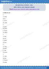 Đề thi học kì 2 Tiếng Anh 3 Phonics Smart - Đề số 4